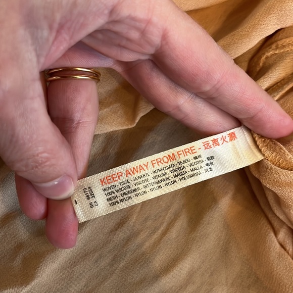 Free People Ivory Sheer Current Obsession Lace Maxi Slit Cut Slip Dress Small - Picture 12 of 14